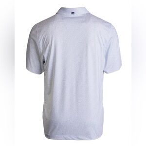 Cutter & Buck Men’s Performance Polo Size XL Gray & White Geometric Print